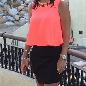 Top Shop Neon bright color top